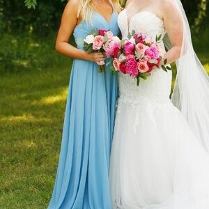 Blue Azazie dress size 8